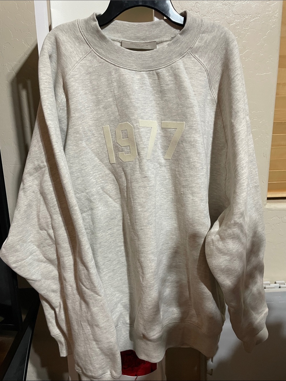 Essentials 1977 Graphic Crewneck Sweatshirt - Light Heather Gray